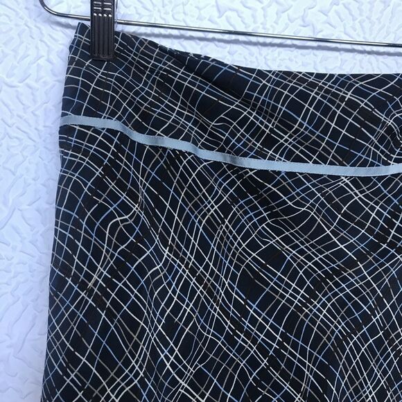 DRESS BARN women’s 100% Silk Midi Skirt Sz 8 Navy Blue NWT - Picture 3 of 12